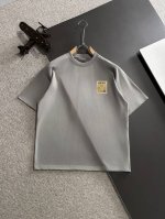 隔天出货 P160 高品质 Loewe/罗意威 2025春夏新款男款蜡染水洗短袖T恤 精梳重磅洗后双纱面料，高强度面料掂起来手感份量十足，上身也比普通T更加有质