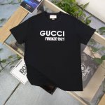 款号 Zsf7017 高版本 2025新款Gucci古驰经典重工刺绣字母图案Logo绣花休闲情侣宽松短袖T恤 独一无二的活性环保面料染色 32支双纱精梳纯棉爽滑