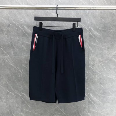 口袋三色红白蓝针织短裤 码数：1-4 颜色：白、蓝