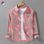 上新 斐乐Fila25款高品质纯棉印花刺绣日系个性长袖衬衫外套 甄选纯棉优质面料 透气吸汗 不变形 不起球 细腻不糙手 耐磨性高 走线工整 亲肤抗皱等特点 让服