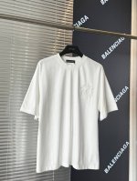 克罗心2025十字架贴布刺绣夏季新款原单专柜美式酸洗做旧激光烧花贴布绣情侣休闲短袖T恤 最高版本！定制面料300克双纱！美式酸洗做旧原身布激光烧花贴布绣 字母精