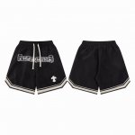 款D07 克罗心120 Chrome Hearts 24Ss 克罗心裆前梵文字母刺绣Logo织带短裤 精选高精度酷丝绵精梳面料 清爽丝滑透气 告别厚重感 清清爽