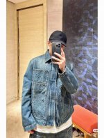 新款上新 Louis Vuitton 路易威登 浮雕压花拼接牛仔外套 Lv重工水洗做旧 拉链款工装牛仔夹克 牛仔界的顶级天花板 重磅来袭，最为值得关注的爆款系列