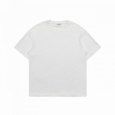 顶级复刻版本] 品名: Dior 迪奥 新款满花提花植绒冰感休闲短袖T恤 款号：5 颜色：黑色 白色 尺码：S-Xl 春夏新款情侣款松紧T恤 最新品牌元素刺绣原
