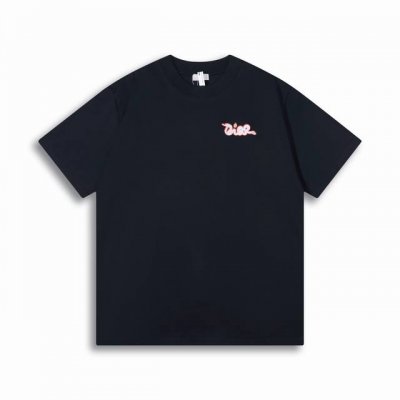 正确版高品质 Dio*X Kaws 25Ss蛇年系列 刺绣短袖T恤 采用21S双纱全棉平纹布 购入Y版 打Ab色 分析染料配比，订染大货面料螺纹颜色，前幅采用日