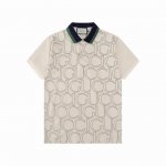 120 Gucci/古驰 25Ss新款 大Logo前幅 满印Polo 230克重全棉珠地 颜色：杏色 宝兰 码数：S M L Xl Xxl