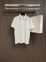Hermes 2025Ss春夏商务休闲男士短袖polo衫．经典百搭．衣橱必备的款式 三粒扣翻领款式 胸口口袋结合H字母刺绣点缀 轻商务休闲设计 让您轻松驾驭不同