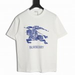 burberry 巴宝莉 25Ss 蓝大战马短袖T恤 面料经过2次高温缩水固色 不变形不缩水不起球 26支 G紧密双纱面料 配320G双纱拉架十字紧密高克重螺纹