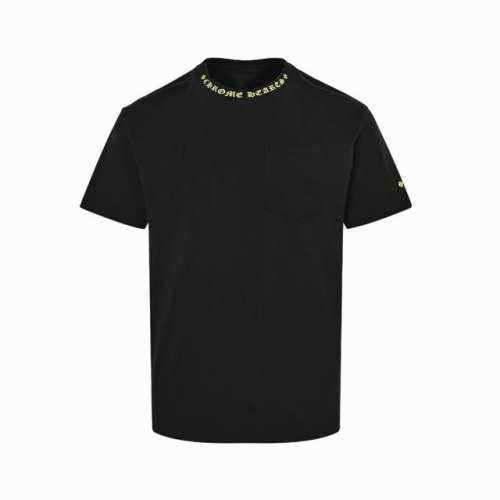 本地自取：180 chrome Hearts/克罗心 25Ss 领口梵文印花短袖 面料采用190克重精梳棉，定制32支1*1螺纹，成衣两遍水洗处理，面料舒适亲肤