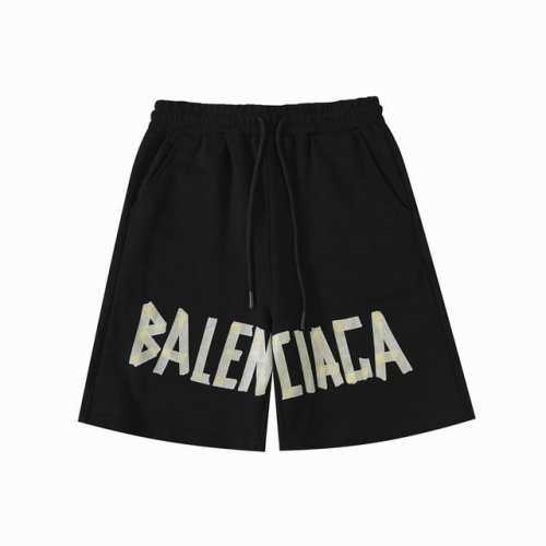 高版本Balenciga巴黎世家 胶带字母印花短裤 男女同款 定织定染380G毛圈面料 简洁百搭 纯棉内抽绳腰头 腰部采用包边做工设计 穿搭起来更加舒服有型 无