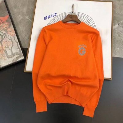 直 Gucci 古奇 秋冬经典圆领套头羊毛衫，全品相！！！羊毛混纺面料，2025最新款 黄金比例！！修身款软黄金 百搭实用型的单品，搭配及实用性强大到天际，简洁