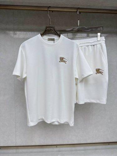 巴宝莉 2025Ss春夏新款短袖套装，男女同款。上身效果超赞，码数 M-3Xl