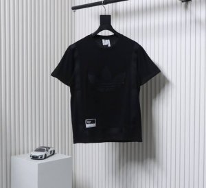 Adidas 阿迪达斯三叶草短袖T恤刺绣Logo上衣 定织定染240G长绒棉 Vvic秀场内购 丝网印花 全新定制联名款领标织唛 尺码S-Xxl