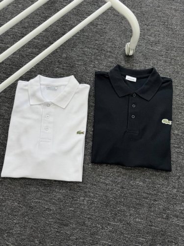 lacoste 鳄鱼 经典基础男子休闲运动绣花小标Polo衫短袖 甄选高品质定制240G水洗拉架珠地棉面料，布表面呈疏孔状，有如蜂巢，优质棉质 比普通针织布更透