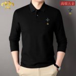 p170 古奇 男士春秋高档精品Polo衫 尺码：M-4Xl，最大可穿210斤。 介绍：春秋专柜同步新款短袖翻领Polo衫 ，简单大方，精美5D工艺Logo，手