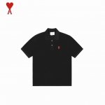 Ami paris 爱心刺绣polo短袖 一款经典简约百搭的高级polo，这种基础性的经典单品，绝对是你了解这个品牌的捷径，极简的风格构造 配置Ami家族经典的