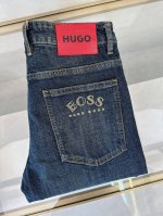 Boss 2025春夏新款现货上市，原单爆款牛仔裤超级定制款，原版五金，超级重工工艺，版型超赞细节做工无可挑剔！款式不挑人，特别高档，好货不等人，看中赶紧下手，