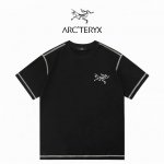 Arcteryx始祖鸟 哈苏撞色线后背大鸟 双纱280克短袖 ：黑色 ：Xs-L