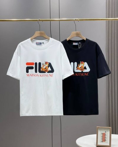 fila 斐乐动物主题夏季新款宽松情侣款短袖T恤 款号：C148 颜色: 黑色 白色 细节版本一比一复刻 重磅专柜最新款！走一波！绝对私房牛货！ 原厂面料采用2