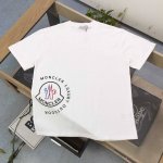 高版本 2025新款Moncler蒙口侧边铃铛公鸡图案Logo字母印花休闲情侣宽松短袖T恤，独一无二的活性环保面料染色，32支双纱精梳纯棉爽滑手感，纯棉不起球不