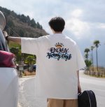 260G重磅纯棉 The North Face 北面 Tnf 复古美式 Enjoy Yummy Day 短袖T恤 男女同款 半袖 情侣款 面料工艺： 1.260