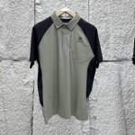 凯乐石Kailas夏季冰丝polo，冰丝弹力格，背后压胶，立体剪裁，冰丝凉感，全场景适用，很贵但是超高品质，纯黑，抹茶绿拼接 M肩宽45胸围104衣长67 L肩