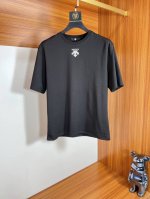 P220迪桑特 2025年春夏新品上新 三标齐全 丝光棉圆领短袖T恤 好货不用过多介绍 看细节 专柜码数：M-Xxxl 175 140建议L