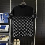 184 当天到货 现货现配 Louis Vuitton 路易威登 25Ss下半幅老花满印短袖T恤 独家首发高定 面料采用260克重双纱精梳棉，定制32支双股螺纹