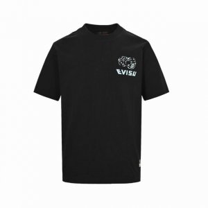 evisu 福神 黑桃达摩骰子印花短袖 Size:S-Xxl