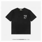 dior 迪奥 25Ss Cd47字母刺绣短袖 面料采用260克重双纱精梳棉，定制32支1*1螺纹，成衣两遍水洗处理，面料舒适亲肤无异感，定制定染面料，纺织密度