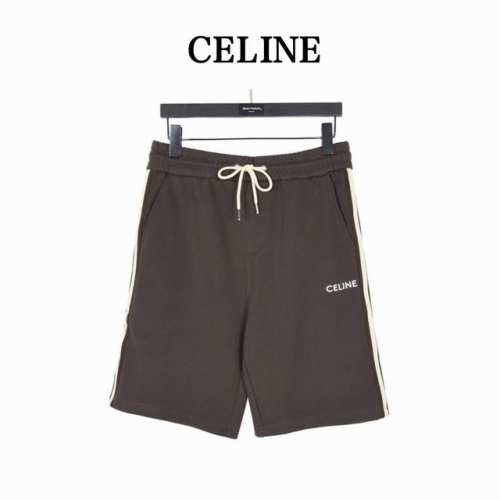 celine 赛琳 经典侧边织带短裤 复古潮流织带点缀松紧腰休闲五分裤！！很经典的一款，松紧腰 两侧插袋 两侧织带的点缀点缀设计 复古潮流的同时又有细节感！面料