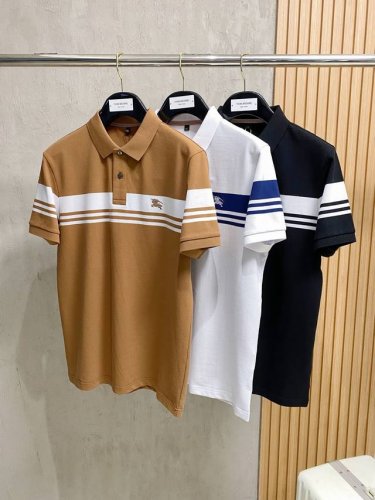 巴宝莉 2025Ss夏季新款字母Logo男士翻领polo衫！经典商务男款，高端男装的天花板级别的商务男款！简约时尚大气不失优雅，单穿内搭体面过人，品质控 细节控