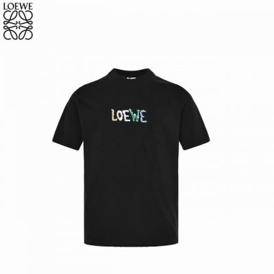 loewe 罗意威 25Ss 彩色刺绣字母短袖 - 采用240克双股双纱百分百棉手感舒适柔软 领口螺纹定染加厚 久穿不变形 三标齐全 专业大厂出品 做工无可挑剔