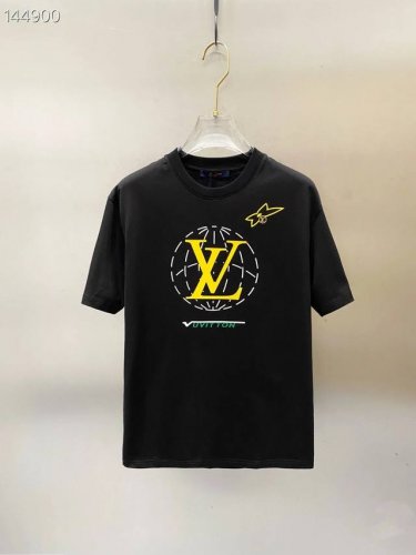 louis Vuitton Lv 路易威登 首秀印花情侣圆领短袖 T恤-顶级版本 采用280双纱纯棉面料 高温预缩处理 非常重磅手感细腻 同缸定染螺纹无色差 整