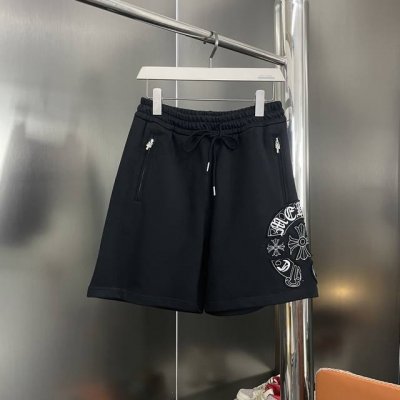 上新 纯原臻品 顶级原版复刻 Chrome Hearts克罗心2025新款立体贴布绣花休闲短裤 原版面料高版本高品质 网红明星同款 定制320克牛肚棉面料 重工
