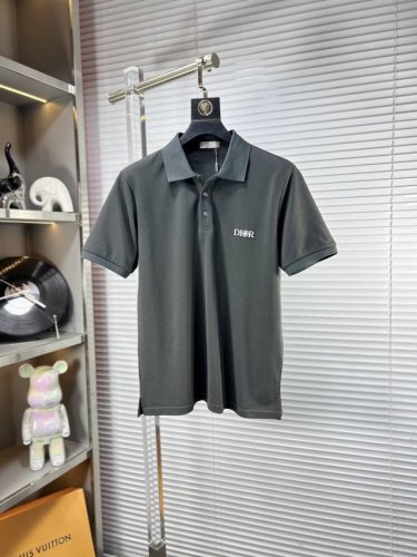 Dio*迪奥 Ss25早春新款翻领polo衫 高品质珠地棉材质 雍容华贵的品牌风格，260克重 客供进口面料 做出来的衬衫也是版型垂顺挺括，并且还抗皱抗起球，贴