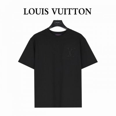 Louis Vuitton 路易威登 25Ss 暗纹立体大Logo绳绣短袖T恤 购入原版开模打造，全套定制辅料，所有细节完美还原 定织定染260G纯棉双纱紧密棉
