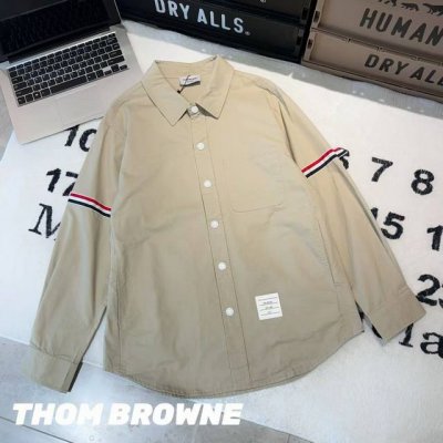 Thom Browne Tb牛津布色织织带衬衫 男女同款 -面料：采用原版一比一牛津布面料。 -辅料：原版拆解开发，一比一定制的小标，领标，水洗，吊牌，五金等等