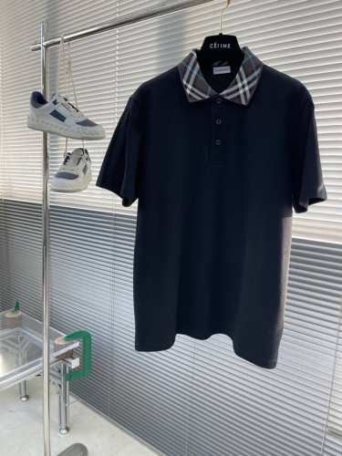 Bbr 25Ss新款polo衫，官网同售1：1定制，领子融入品牌经典格纹撞色设计，简约大气细节感超满，采用高密度珠地布制成100%棉质，面料洗水定型处理不变形，