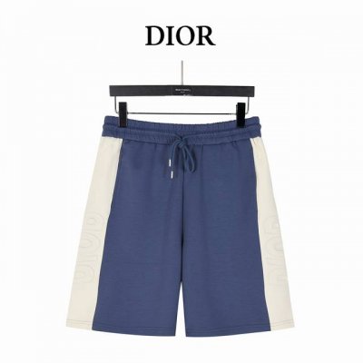 dior 迪奥 25Ss 侧边撞色拼接Logo凹凸浮雕短裤 最新最顶级撞色拼接立体凹凸浮雕Logo字母工艺标识短裤男女同款 三标齐全 高版本 高品质 定制太空棉