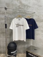 款号#S576 Louis Vuitton Lv 路易威登25Ss新款重工珠片绣短袖T恤 原板独家定制260克32支双莎纯棉面料 质感非常柔软舒服 100%区别
