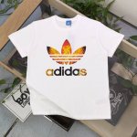 上新 款号：Tx294 2025新款Adidas阿迪达斯三叶草元素碰撞图案Logo印花休闲情侣短袖T恤，轻奢高级，上身效果，绝绝子，采用220克纯棉面料，全套定