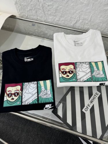 nike 耐克 Nk 涂鸦卡通彩色印花情侣短袖T恤 小红书热门爆款，明星网红同款穿搭，男女日常通勤穿搭必备单品！ 高品质260克高克重双纱面料，亲肤透气不起球，