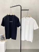 P200。Lanvin浪凡独家专供新款原单男士休闲短袖 高端定制 高版本 时尚百搭爆款进口面料 手感超柔软细腻 穿着亲肤舒适 高端精品 代工厂P精细做工 上身非