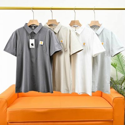 carhartt 卡哈特25Ss夏季新款男士运动休闲翻领短袖Polo衫！ 激光切割剪裁！整体干净利落，超高弹力，垂感无痕！ 胸前卡哈特品牌Logo！彰显身份！