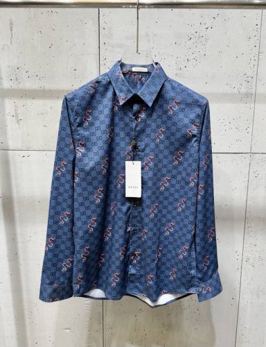25春夏新款 Guc古琦 蛇年款满印字母图案 高品质长袖衬衫 码数 M-3Xl