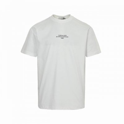 dior 迪奥 25Ss 小字母印花短袖 采用加厚印花工艺 面料采用高端索罗娜 宽松版型、全套辅料配备 面料柔软实厚 三标齐全，男女同款 Size:Xs-L