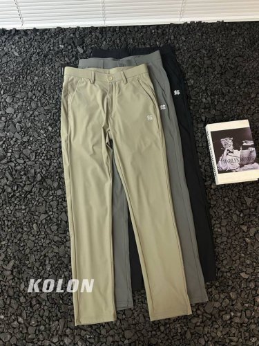 Kolon Sport 可隆 专业户外休闲男士户外直筒修型透气长裤 应季轻薄丝滑长裤，优选版型，无敌好长裤！！定制冰丝涤纶锦纶符合年面料，爽滑柔软同时透气舒适！