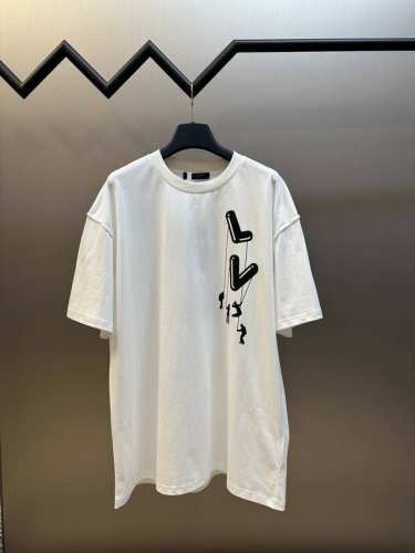 顶级最高版本 Lv路易威登Louis Vuitton 驴家1V 经典伞兵图案字母半袖T恤短袖 男女同款 情侣款 宽松版型 最高版本 原版面料 高版本 高品质 所