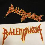 巴黎世家Balenciaga闪电泼墨字母印花宽松圆领短袖 情侣同款 定织定染一致260G纯棉双纱面料 同缸零色差领口螺纹 四针六线工艺 面料舒适透气 机洗不变形
